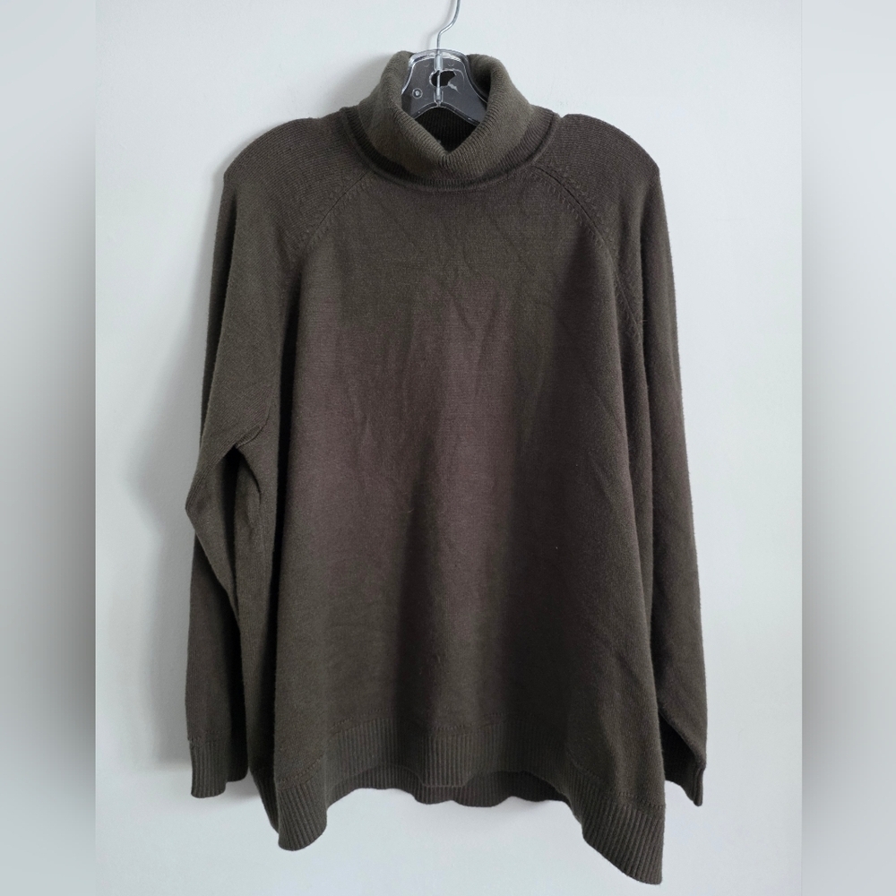 NWT ROOTS | Bowen Sweater Turtleneck Forest Green Sz XL
